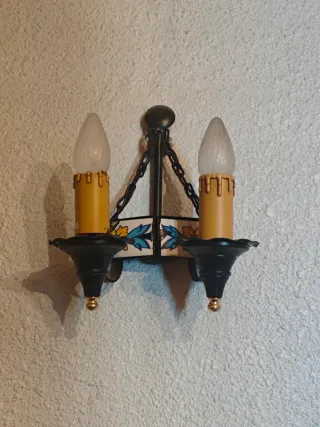 2 Aplique de pared rústico