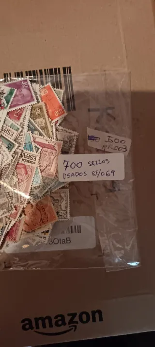 700 Sellos Usados España Sin Repetir