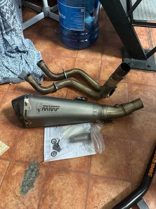 Línea completa escape MT 07 Mivv Delta Race Inox