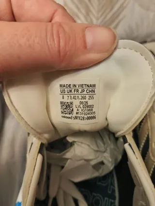 Zapatillas Adidas Samba Talla 41 Crema y Azul