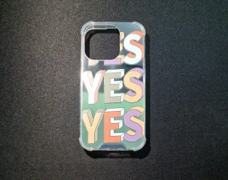 Custodia iPhone 14 Pro con scritta YES