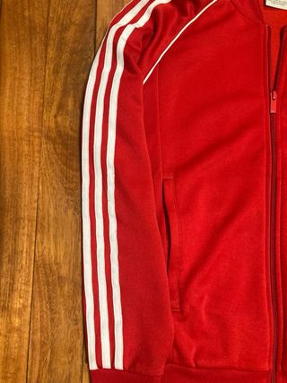 Chaqueta deportiva Adidas roja vintage