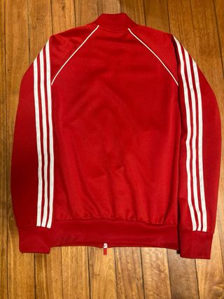 Chaqueta deportiva Adidas roja vintage