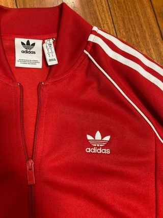 Chaqueta deportiva Adidas roja vintage