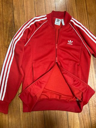 Chaqueta deportiva Adidas roja vintage