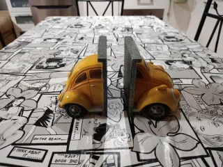 Sujetalibros Coche Amarillo