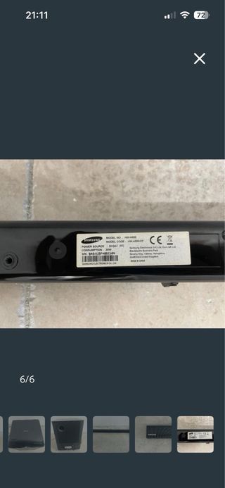 Barra de Sonido Samsung con Subwoofer y Mando