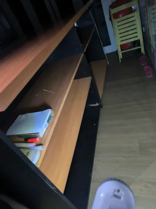 Mostrador  grande  más d 2 metros de b  madera.