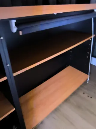 Mostrador  grande  más d 2 metros de b  madera.