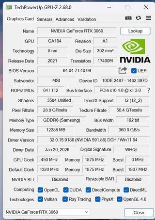 PC GAMER Ryzen 5, MSI VENTUS RTX 3060 12GB
