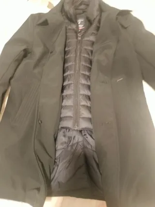 Abrigo de hombre color negro