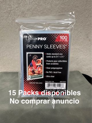 Pack 100 fundas Ultra Pro Para cartas .