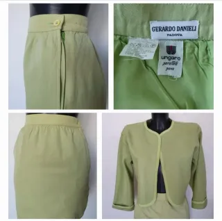 Tailleur Ungaro Parallele giacca e gonna verde