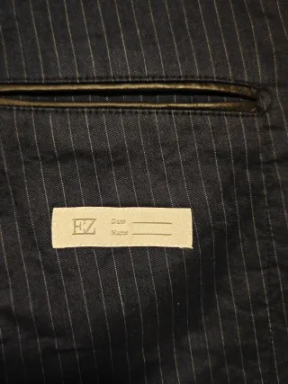 Giacca E. Zegna grigia gessata fresco lana