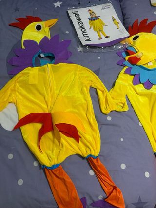 Pack Disfraces pollo para Gemelos y Adulto