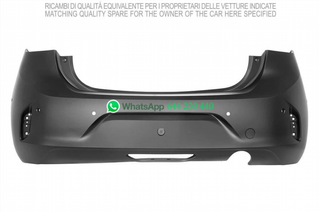 PARAGOLPES TRASERO P/P C/6 AGUJERO SENSOR+FUROS C