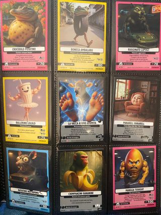 Set Completo Comuni Skifidol Italian Brainrot