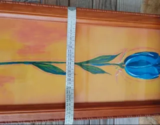 Cuadros Flores Tulipán Girasoles Marco Madera