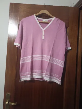 Jersey mujer manga corta rayas
