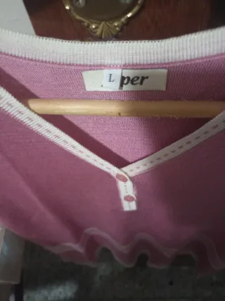 Jersey mujer manga corta rayas