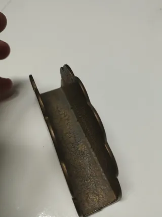 Posacartas/servilletero vintage bronce