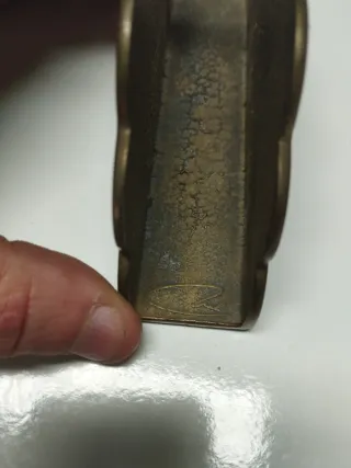 Posacartas/servilletero vintage bronce