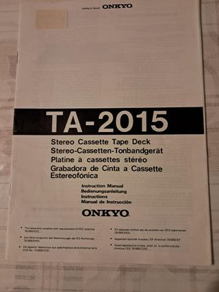 Registratore Cassette audio Stereo Onkyo