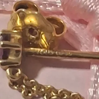 Pendiente Tous Oro Pearcing oro y gema