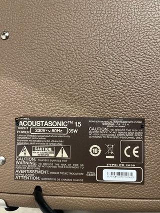 Amplificador Fender Guitarra Acústica