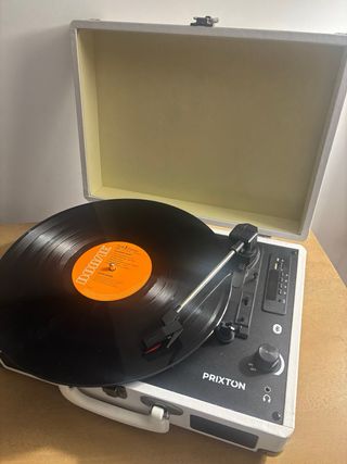 Tocadiscos Maletín Prixton VC400 Blanco