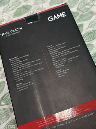 Altavoces GAME SP5-GLOW RGB Bluetooth