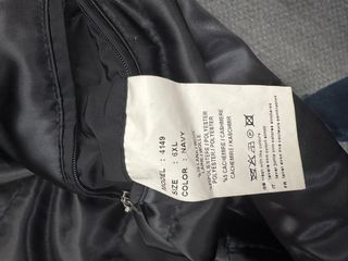 Cappotto corto blu taglia 6XL