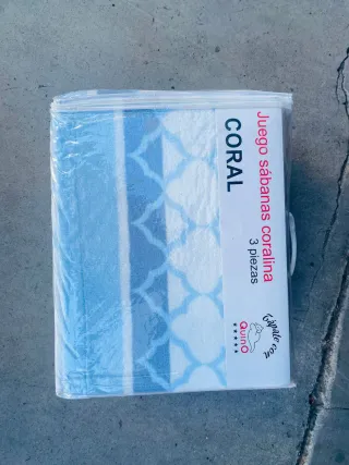 Juego Sábanas Coralina 150 Quino 3 Piezas nuevo