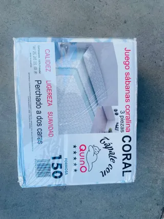 Juego Sábanas Coralina 150 Quino 3 Piezas nuevo