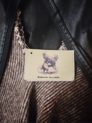 Poncho Rociero Marrón y Beige Nuevo Talla Única