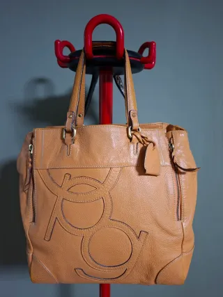 Bolso Purificación García Piel Marrón