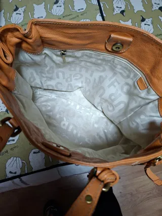 Bolso Purificación García Piel Marrón