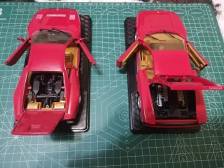 Lote 2 maquetas coches Ferrari