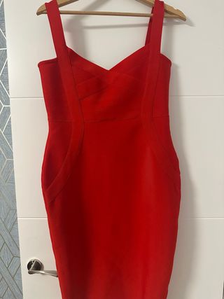Vestido rojo tirantes talla L
