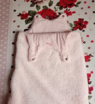 Saco de dormir rosa oso