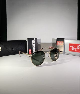Occhiali Ray-Ban New Round Metal Oro/Verde
