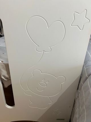 Cuna blanca Mi Cuna con osito