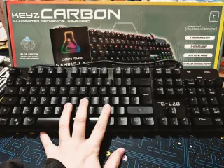Teclado Mecánico Gaming marca G-LAB Keyz Carbon