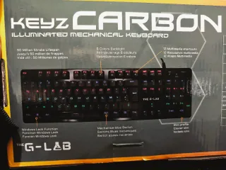 Teclado Mecánico Gaming marca G-LAB Keyz Carbon