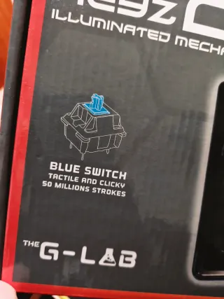Teclado Mecánico Gaming marca G-LAB Keyz Carbon
