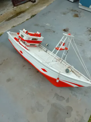 Barco de pesca decorativo