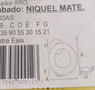 Llamador de puerta de metal