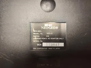 Para Roberto SNK NeoGeo AES videoconsola