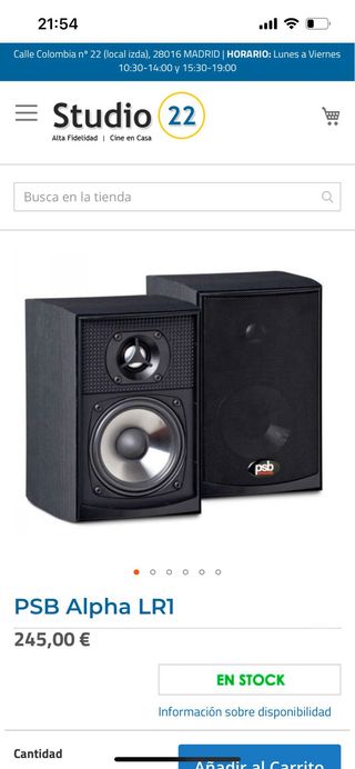 Altavoces Hi-Fi Psb