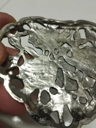 Joyero Corazón Vintage Cristal y Peltre